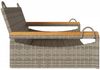 vidaXL Hängebank Grau 109x62x40 cm Poly Rattan 368144 Bild 5