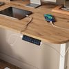 höhenverstellbarer elektrischer Schreibtisch Elevate Weiß/Artisan 120 x 60 cm 2 Motoren Vicco Bild 4
