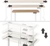 höhenverstellbarer elektrischer Schreibtisch Elevate Weiß/Artisan 120 x 60 cm 2 Motoren Vicco Bild 5