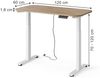 höhenverstellbarer elektrischer Schreibtisch Elevate Weiß/Artisan 120 x 60 cm 2 Motoren Vicco Bild 2