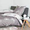 Janine Bettwäsche J.D. 87073 07 taupe Mako Satin 200 x 200 + 2x 80 x 80 cm Bild 4