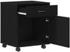 vidaXL Rollschrank Schwarz Eichen-Optik 45 x 38 x 54 cm Holzwerkstoff 862670 Bild 5