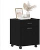 vidaXL Rollschrank Schwarz Eichen-Optik 45 x 38 x 54 cm Holzwerkstoff 862670 Bild 3