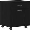 vidaXL Rollschrank Schwarz Eichen-Optik 45 x 38 x 54 cm Holzwerkstoff 862670 Bild 2