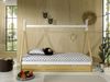 Zeltbett Karyn 5 206x98x158 Kinderbett Massivholz Weiß/natur Bild 2