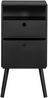 Nachttisch Ozzy aus Holz, Schwarz, 36 x 30 x 75 cm Bild 4