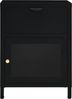 vidaXL Nachttische 2 Stk. Schwarz 40x30x54,5 cm Stahl und Glas 3095202 Bild 4