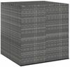 vidaXL Garten-Kissenbox PE Rattan 100x97,5x104 cm Grau 317228 Bild 2