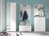 Garderobenpaneel >Suzette< in weiß-glänzend aus MDF - 80x119x30cm (BxHxT) Bild 3