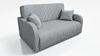Wohnero24 Lirena 3 Schlafsofa 155x95 cm mit Bettfunktion 133x195 cm – 2-3 Sitzer Cord Sofa ausziehbar mit Bettkasten, kleines Schlafsofa für Wohnzimmer - Hellgrau Bild 3