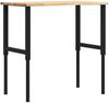 vidaXL Werkbank 100x60x(71,5-98) cm Massivholz Eiche 3309695 Bild 2