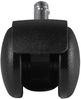 Bürostuhlrollen 5er Set Schwarz 50mm Weichboden 11mm Stift Bild 5