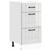 vidaXL Küchenunterschrank „Lucca“ Hochglanz-Weiß Holzwerkstoff 854232 Bild 2