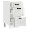 vidaXL Küchenunterschrank „Lucca“ Hochglanz-Weiß Holzwerkstoff 854232 Bild 5