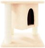 vidaXL Kratzbaum mit Sisal-Kratzsäulen Creme 37 cm 171654 Bild 2