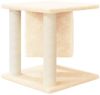 vidaXL Kratzbaum mit Sisal-Kratzsäulen Creme 37 cm 171654 Bild 4