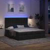 vidaXL Ottoman-Bett mit Matratzen & LEDs Schwarz 180x200 cm Stoff 3314585 Bild 3