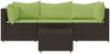vidaXL 4-tlg. Garten-Lounge-Set mit Kissen Braun Poly Rattan 319831 Bild 3