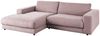 KAWOLA Sofa MADELINE Ecksofa Cord rosa Longchair links 85 x 190 x 270 cm Bild 2