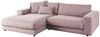 KAWOLA Sofa MADELINE Ecksofa Cord rosa Longchair links 85 x 190 x 270 cm Bild 5