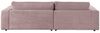 KAWOLA Sofa MADELINE Ecksofa Cord rosa Longchair links 85 x 190 x 270 cm Bild 4