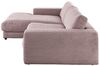 KAWOLA Sofa MADELINE Ecksofa Cord rosa Longchair links 85 x 190 x 270 cm Bild 3