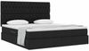 vidaXL Aufbewahrungsbett mit Matratze Schwarz 180 x 200 cm Polyester 3371861 Bild 3