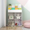 Kinderregal Conny Weiß 72 x 111 cm mit 4 Ablagen für Faltboxen Vicco Bild 4