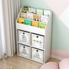 Kinderregal Conny Weiß 72 x 111 cm mit 4 Ablagen für Faltboxen Vicco Bild 5
