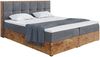 MEBLINI Boxspringbett LOFTY 8 160x200 cm mit Bettkasten - H4/Dunkelgrau Samt Polsterbett - Doppelbett mit Topper & Taschenfederkern-Matratze Bild 2
