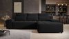 AX LIVING Ecksofa mit Schlaffunktion Alvorada 280 cm schwarz Bild 3