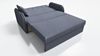 Wohnero 24 Goldi 2 Premium Schlafsofa 124x100 cm mit Schlaffunktion & Bettkasten – 113x195 cm Liegefläche, Hochwertiges Sofa Dunkelgrau Bild 3
