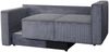 AX LIVING Hatay Schlafsofa 2 Sitzer Cord Hellgrau Sofa mit Bettkasten Bild 5