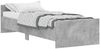 vidaXL Bettgestell Betongrau 75x190 cm Holzwerkstoff 835949 Bild 2