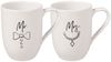 Villeroy & Boch Statement Kaffeebecher 280 ml 2er Set Mr and Mrs Bild 1