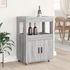 vidaXL Barwagen Grau Sonoma 60x39,5x89 cm Holzwerkstoff 848274 Bild 3