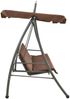 vidaXL Hollywoodschaukel mit Bettfunktion und Dach Kaffeebraun 43242 Bild 3