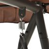 vidaXL Hollywoodschaukel mit Bettfunktion und Dach Kaffeebraun 43242 Bild 5