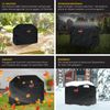 KESSER® Premium BBQ Grillabdeckung Gasgrill Grillhaube Abdeckung Wetterfest - für Weber, Brinkmann, Char Broil Grill Abdeckhaube Schutzhülle | 600D Oxford- Gewebe Reißfest Schwarz, 132 x 66 x 109 cm (BxTxH) Bild 3