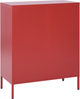 Sideboard mit 2 Türen WAKATIPU Metall 80 cm 40 cm Rot Bild 5