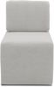 DOMO. collection Sessel 700017, Polstersessel mit Einschubhocker, rechteckig, gepolsterte Rückenlehne, Hocker im Sessel verstaubar, platzsparend, Polsterganitur, 54 x 70 x 82 (BxTxH), schwarz Bild 2