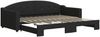 vidaXL Tagesbett Ausziehbar Schwarz 90x200 cm Stoff 3197532 Bild 2