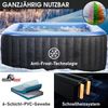 BRAST 'MSpa TEKAPO' Whirlpool, aufblasbar, für 6 Personen, In-Outdoor Pool, 132 Massagedrüsen, Aufblasfunktion per Tastendruck, 185 x 185 x 68 cm Bild 2