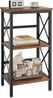 3-stufiges Standregal für Bücher, Küche und Aufbewahrung, 40 × 29 × 75 cm, Rustikales Braun Bild 1