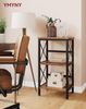 3-stufiges Standregal für Bücher, Küche und Aufbewahrung, 40 × 29 × 75 cm, Rustikales Braun Bild 2