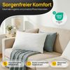 LILENO HOME Kopfkissen 30x50 (1er Set) – 95 °C waschbar, Oeko-Tex & Made in DE – Allergiker Kissen 30x50 für himmlischen Schlaf – Haut schmeichelndes & geruchsfreies Pillow Bild 4