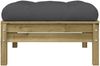 vidaXL Gartenhocker mit Kissen Kiefernholz Imprägniert 838168 Bild 5