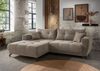 Polsterecke >Renard< elektrischer Sitzvorschub, Cord grau-braun - 177x80x246cm (BxHxT) Bild 2