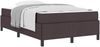 vidaXL Boxspringbett Dunkelbraun 120 x 190 cm Stoff 3398846 Bild 2