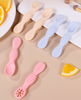 ABC 4-teiliges Baby-Fütterungsset mit doppelseitigem Löffel, Fruchtpüree-Löffel, Beißlöffel Bild 2